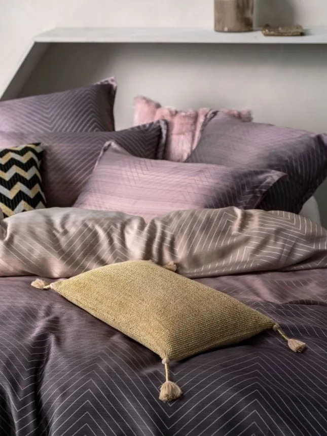 Linen House Filament Plum Duvet Cover Set