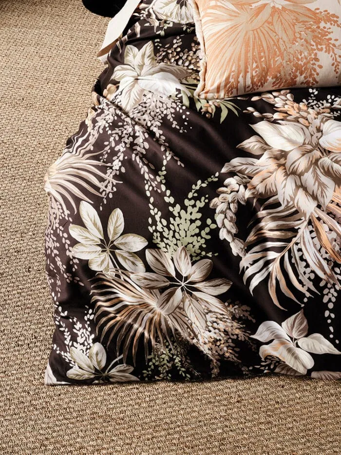 Linen House Harlow Black Duvet Cover Set