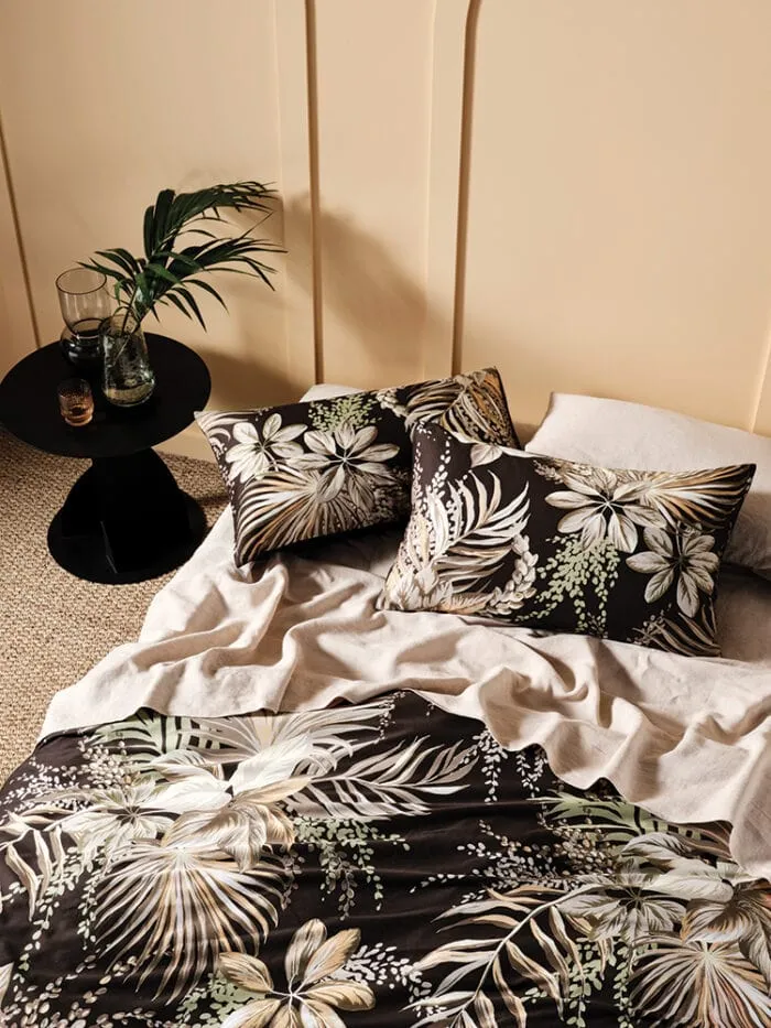 Linen House Harlow Black Duvet Cover Set