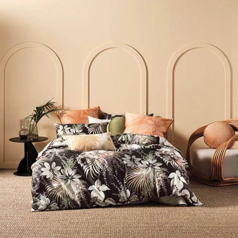 Linen House Harlow Black Duvet Cover Set