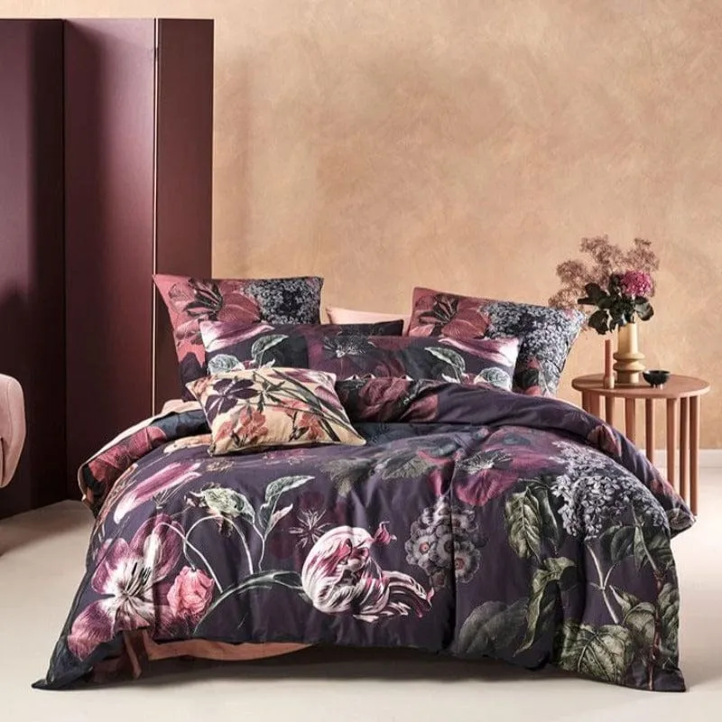 Linen House Navy Fleur Duvet Cover Set