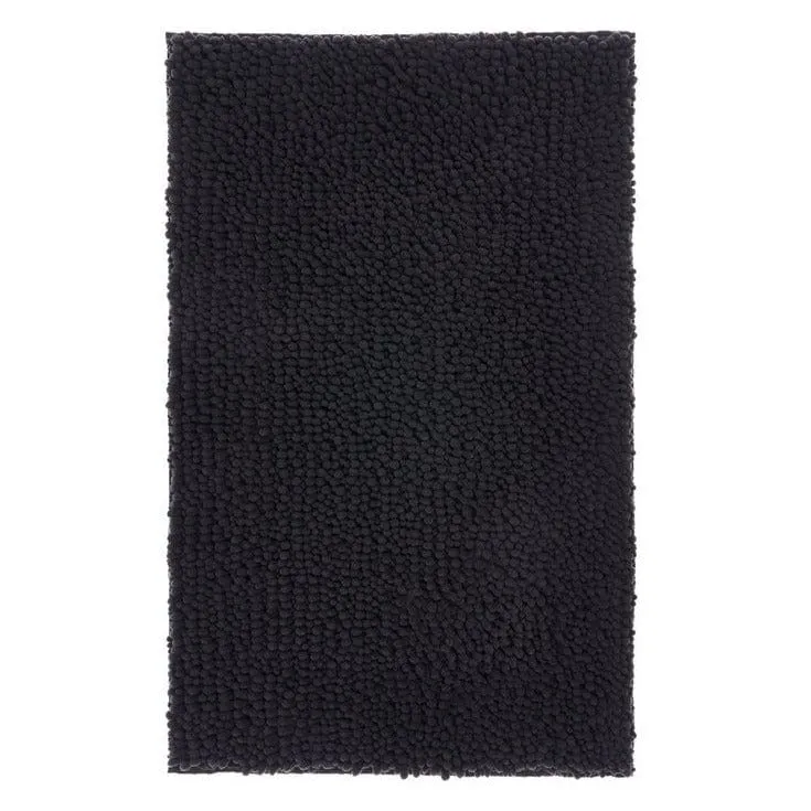 Linen House Reed Toggle Charcoal Bath Mat