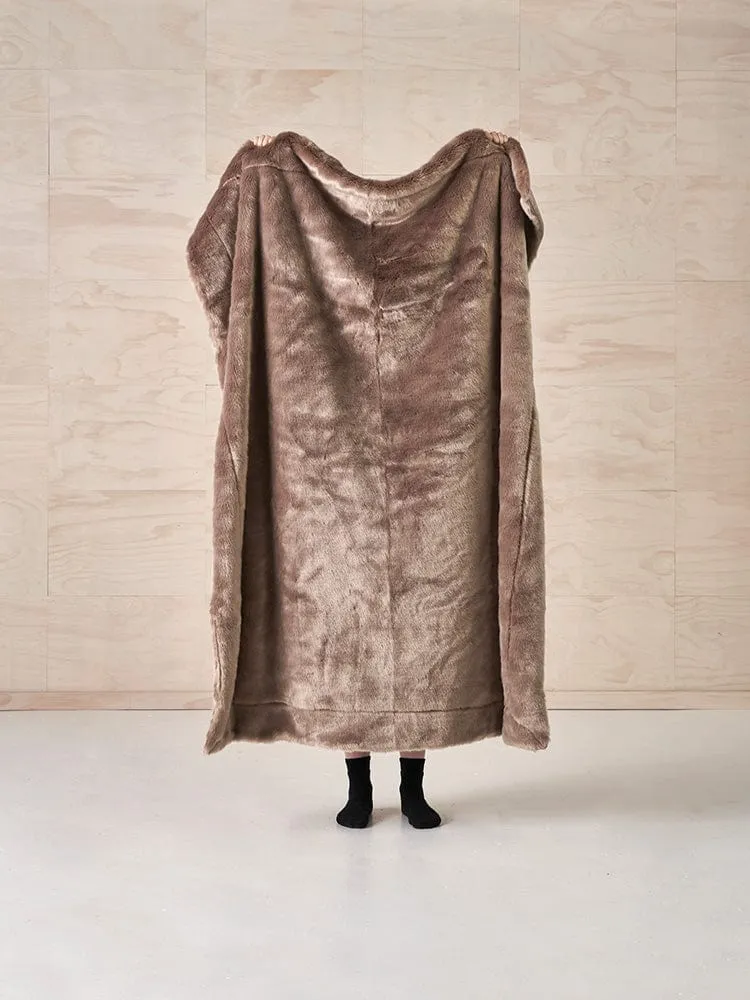 Linen House Selma Mushroom Throw 150x200