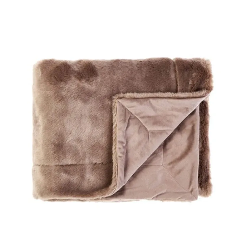 Linen House Selma Mushroom Throw 150x200