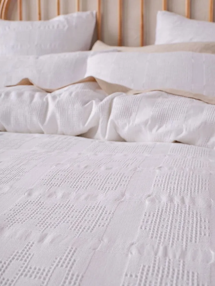 Linen House White Seren White Duvet Cover Set