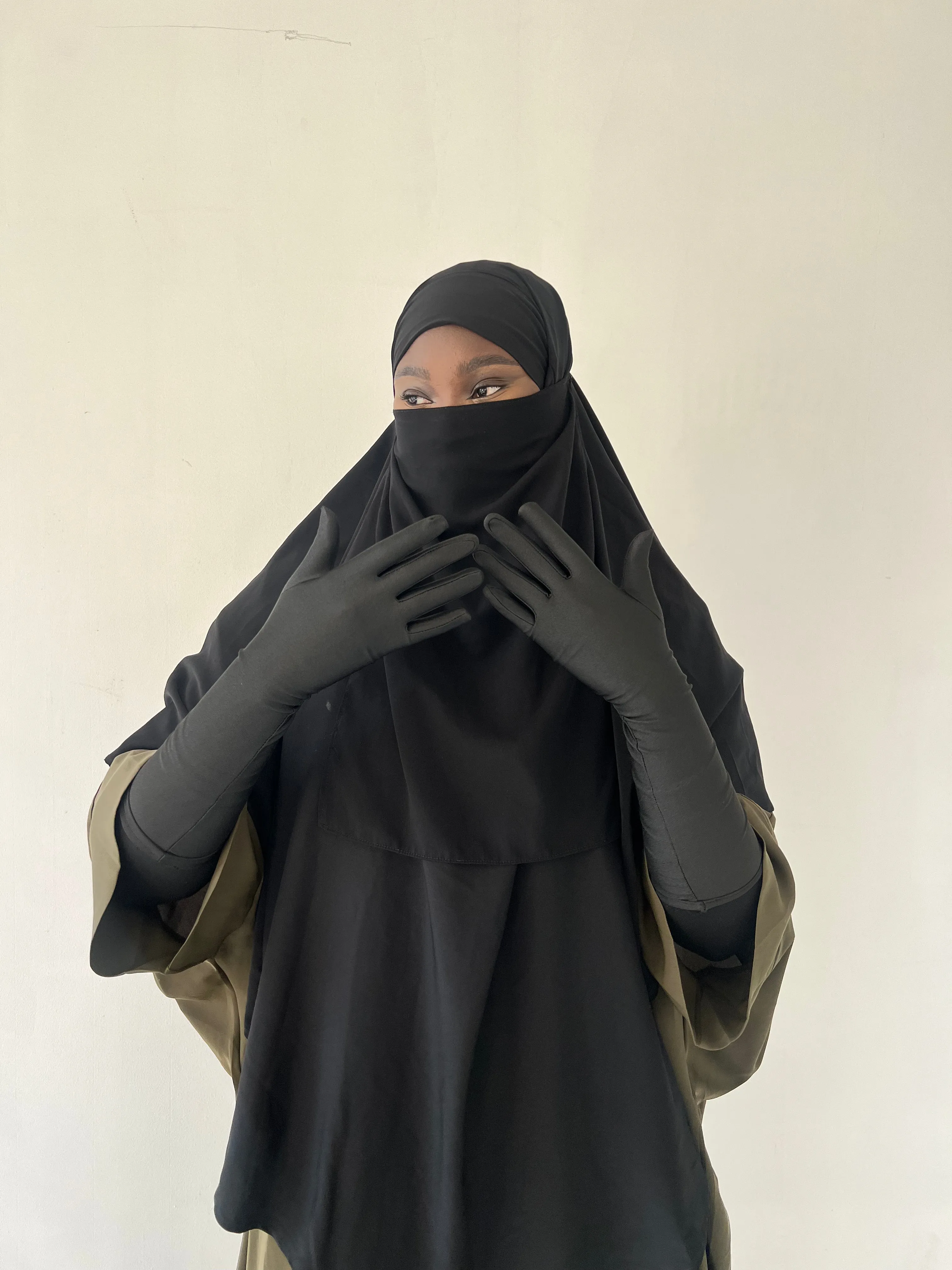 Long Breathable Non Slip Muslim Gloves