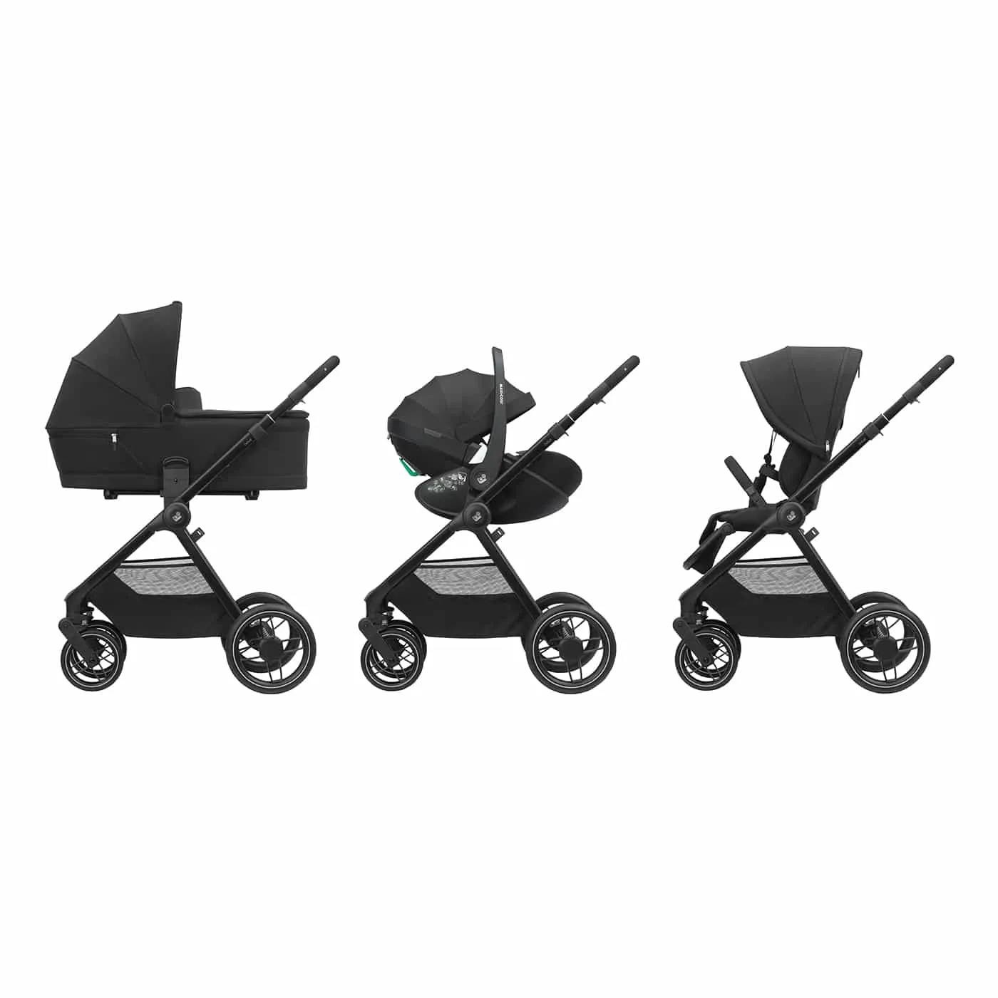 Maxi Cosi Oxford Essential Bundle with Accessories - Twillic Black