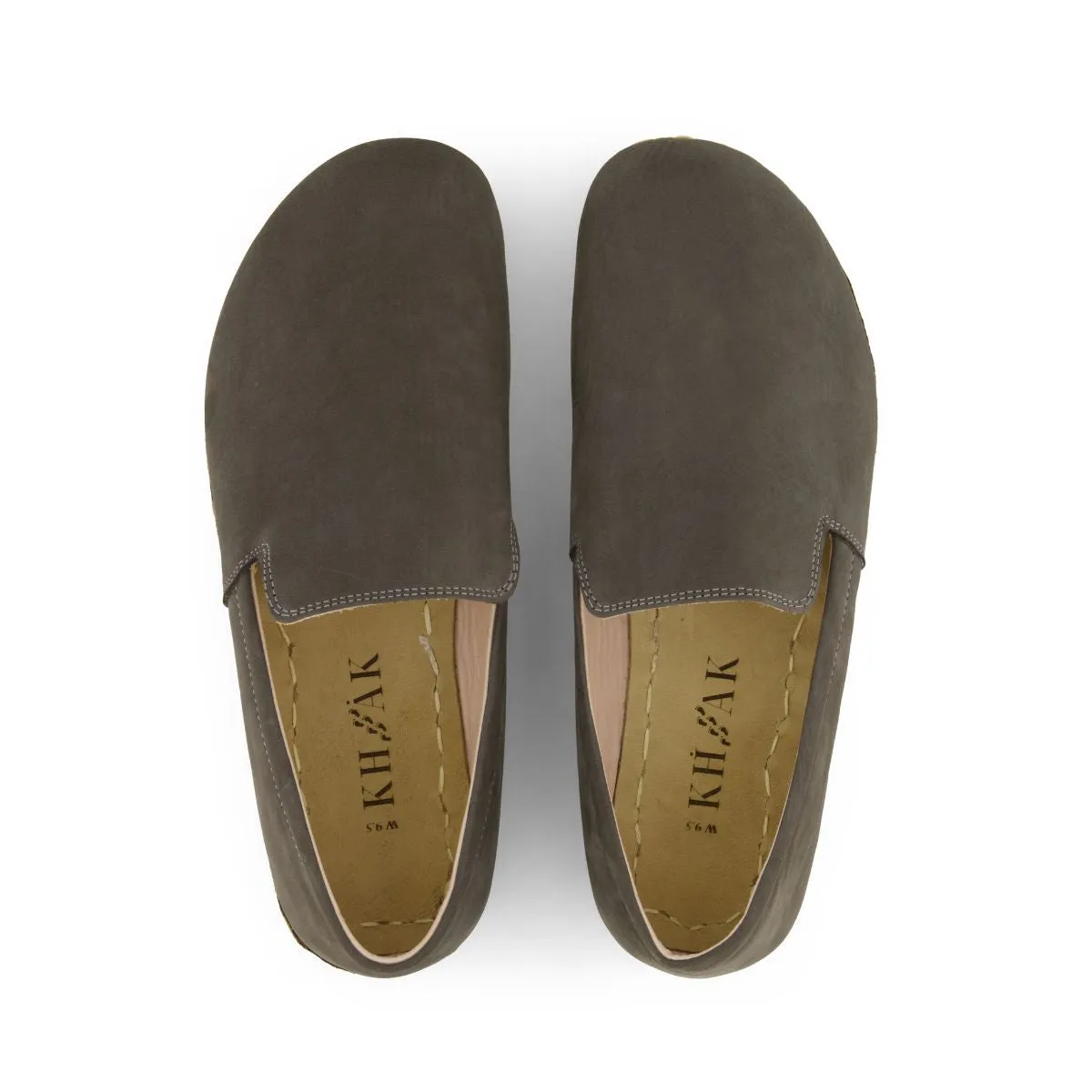 Men's Barefoot Grounding Nubuck Slip-on Shoes - Ash
