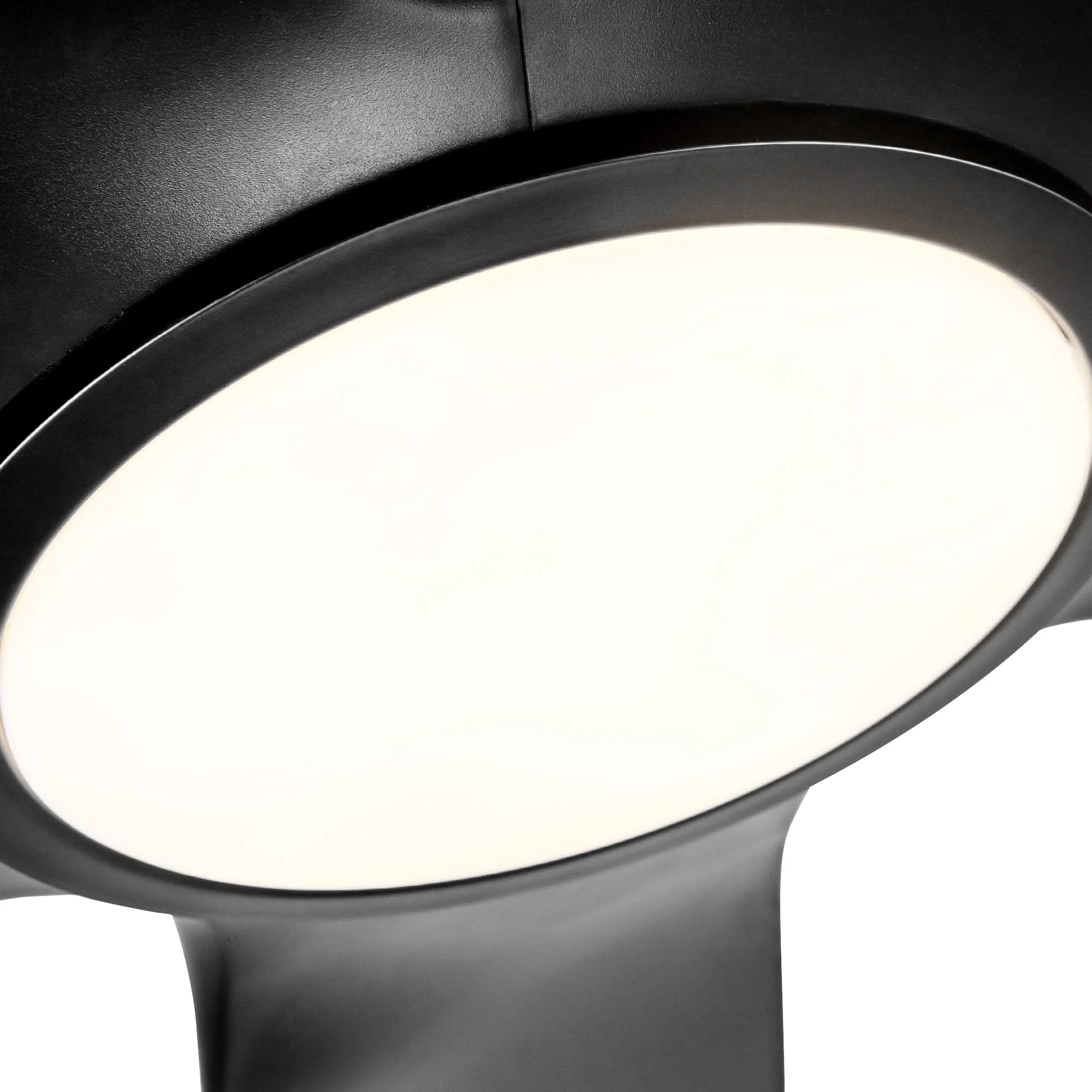 Misty Valley 60in. Modern Matte Black Integrated LED 5-Blade Reversible Ceiling Fan with Light