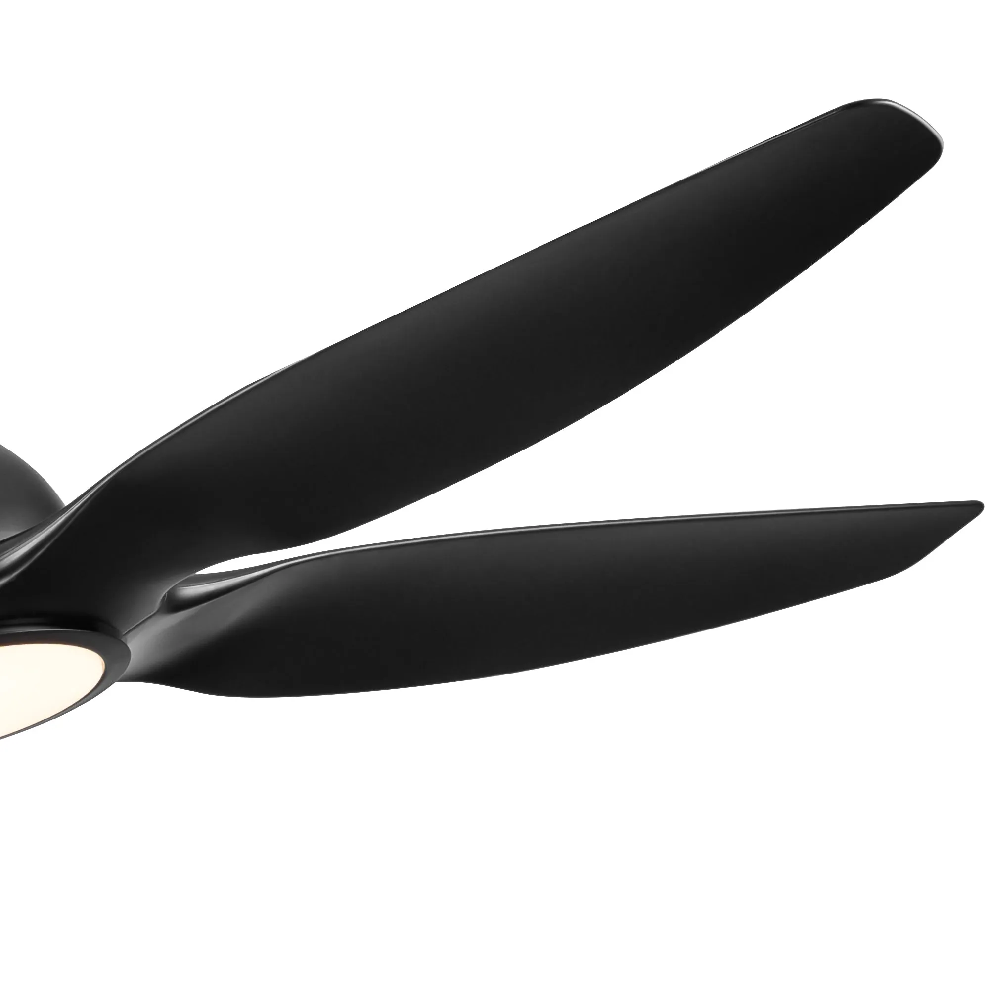 Misty Valley 60in. Modern Matte Black Integrated LED 5-Blade Reversible Ceiling Fan with Light