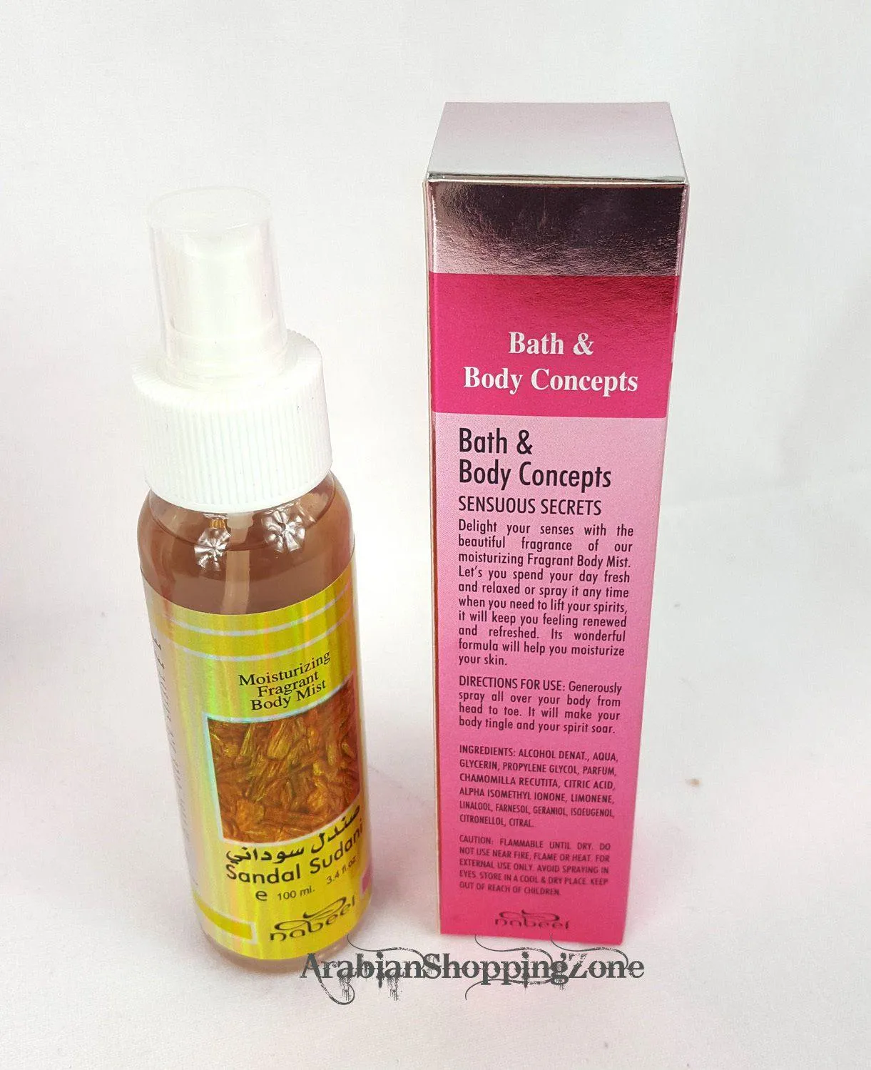 Nabeel Body Mist 100ML Sandal Sudani  / Musk
