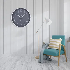 NESIFEE 30 cm Radio Controlled Wall Clock-new but some dust marks,open scruffy box