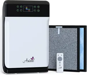 New Aviano AV890 7-in-1 Smart Home Air Purifier w/True HEPA Filter for Large Room (700sqft) | Great for Smokers, Pets, Allergies | Filters Pet Hair, Dust, Allergens, Mold, Germs, Odour & Smoke Eliminator! Retails $249 
