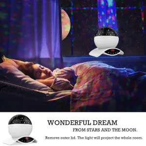 Night Light Projector, Elecstars Night Lamp, 360 Degre Rotating Star Projector with Timer Auto-Shut Off for Bedroom, REMOTE NOT INCLUDED! White!