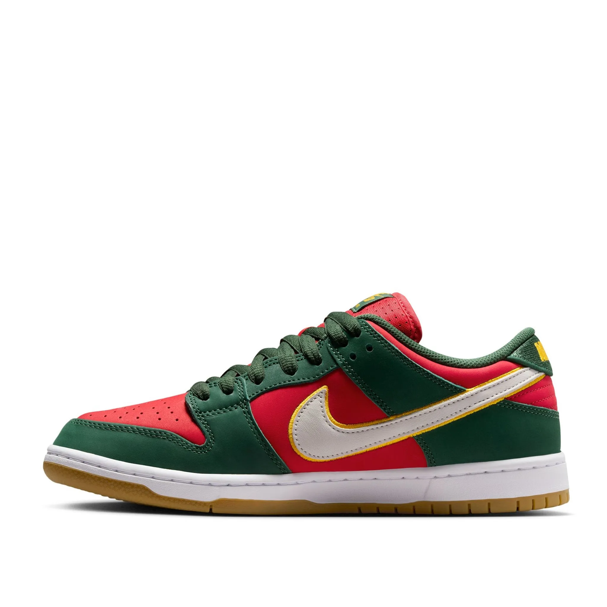 Nike SB Dunk Low Pro Fir/White/University Gold/Fire Red
