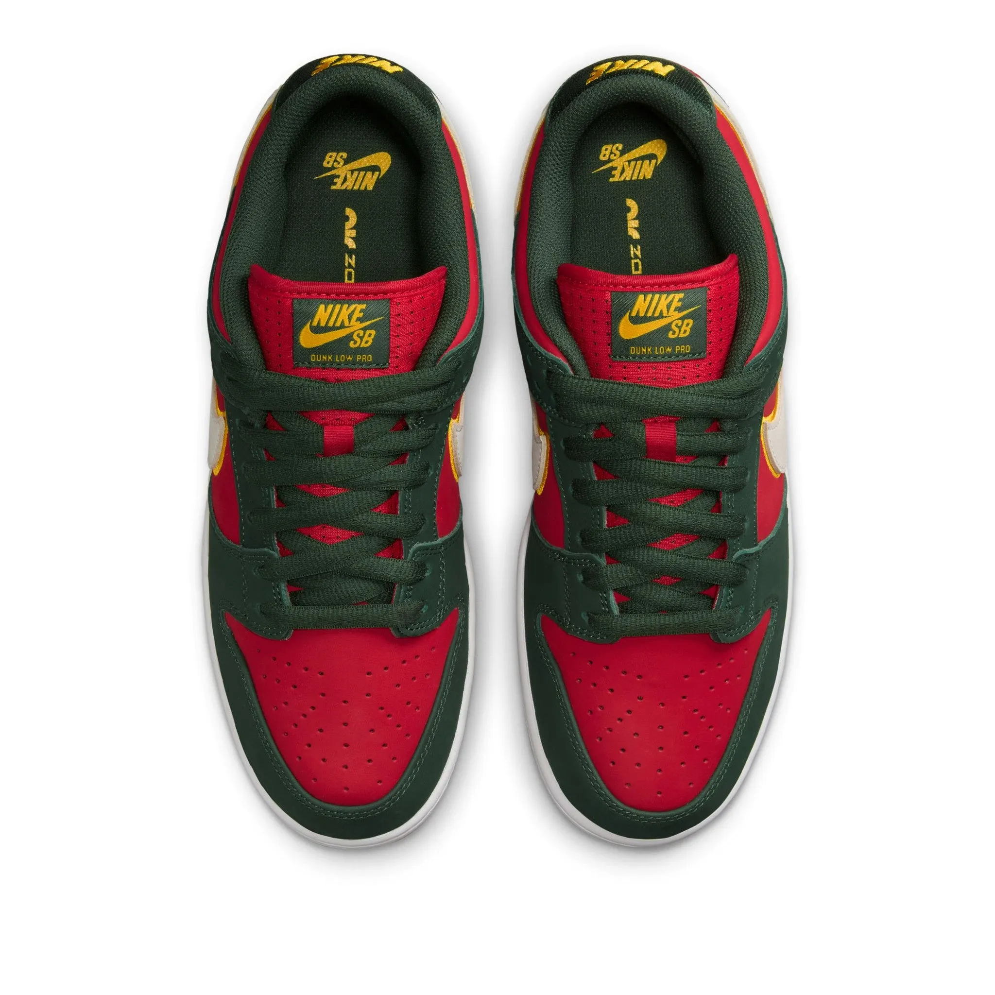 Nike SB Dunk Low Pro Fir/White/University Gold/Fire Red