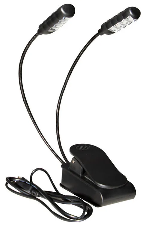 On Stage Clip-On USB Rechargeable Dual Sheet Music Light