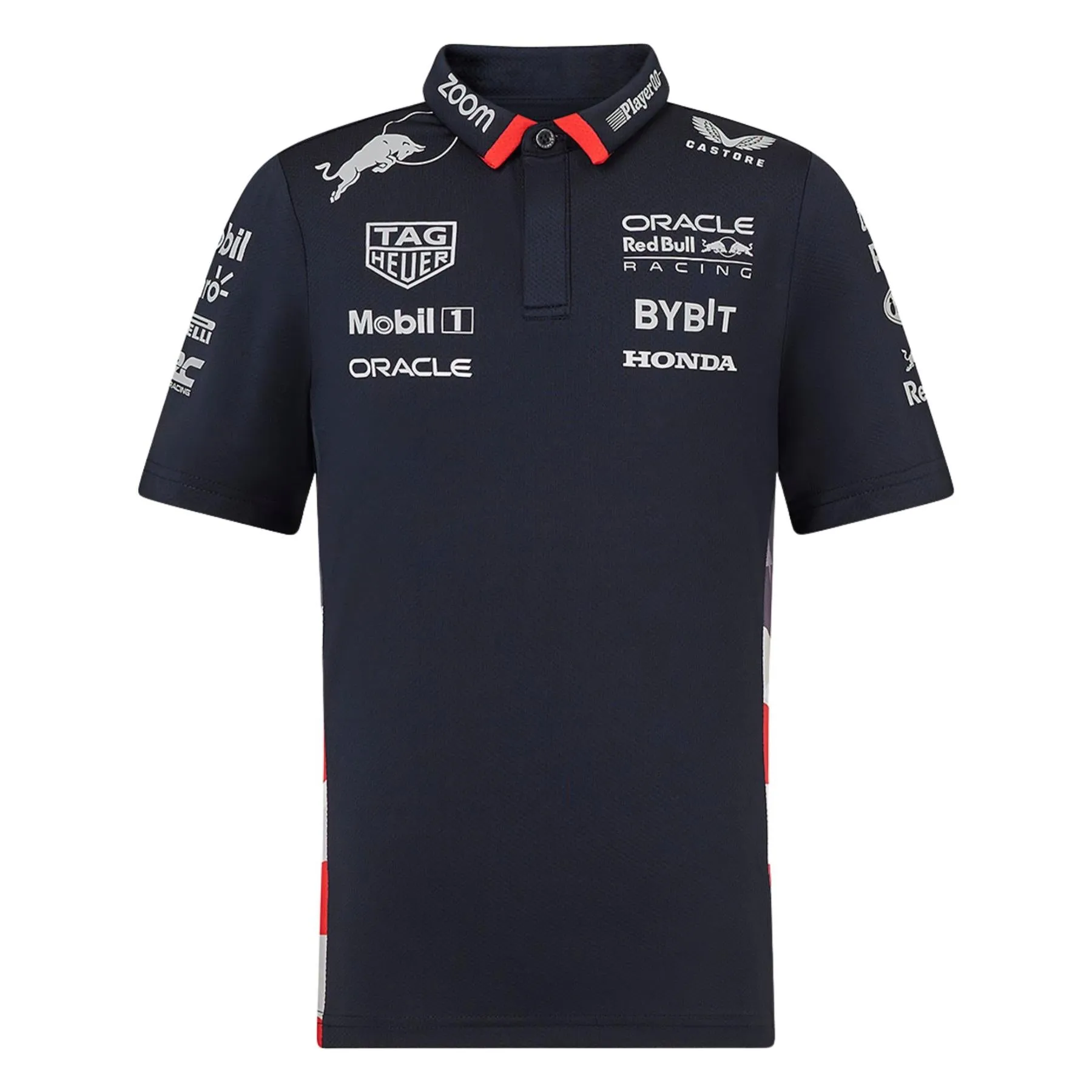 Oracle Red Bull Racing F1 Kid's USA Team Polo Shirt | Navy | 2024