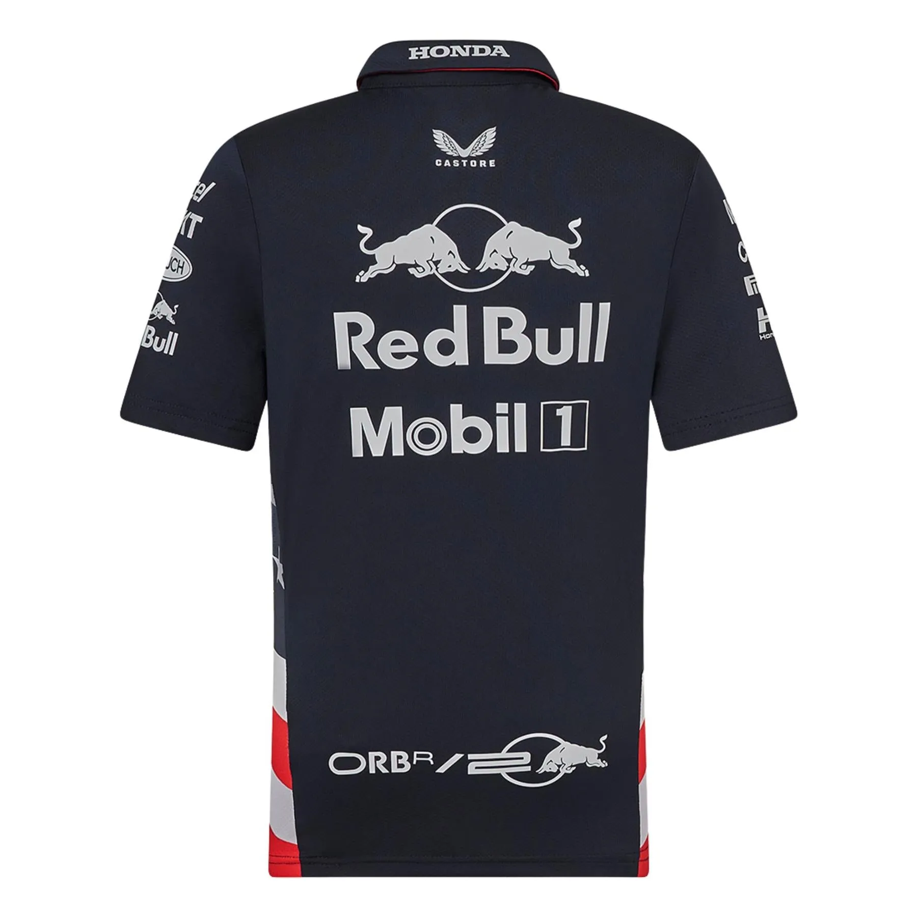 Oracle Red Bull Racing F1 Kid's USA Team Polo Shirt | Navy | 2024