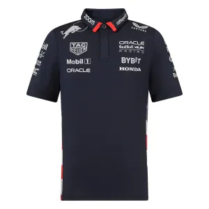 Oracle Red Bull Racing F1 Kid's USA Team Polo Shirt | Navy | 2024