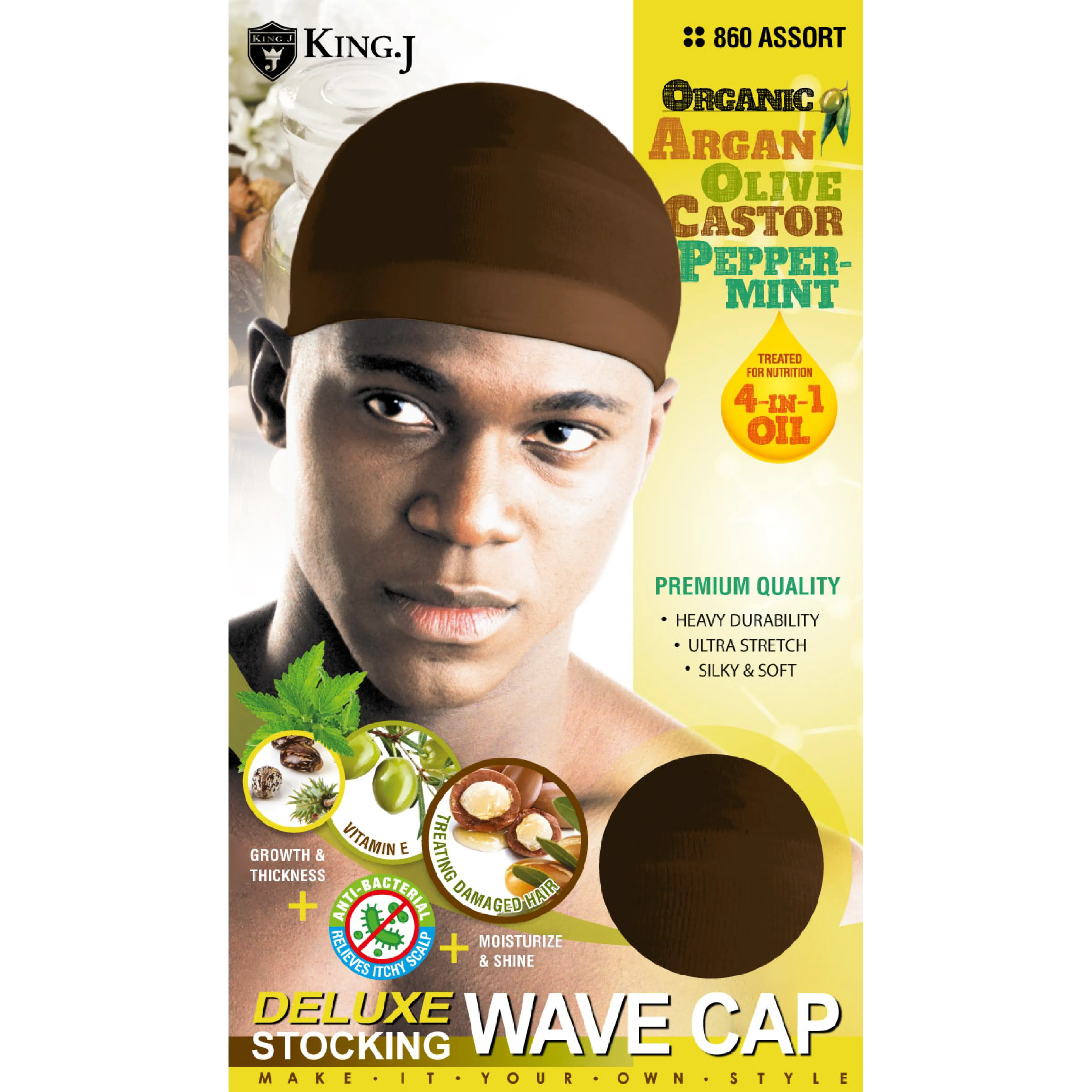 ORGANIC WAVE CAP [ASSORT-12 PIECES SET]