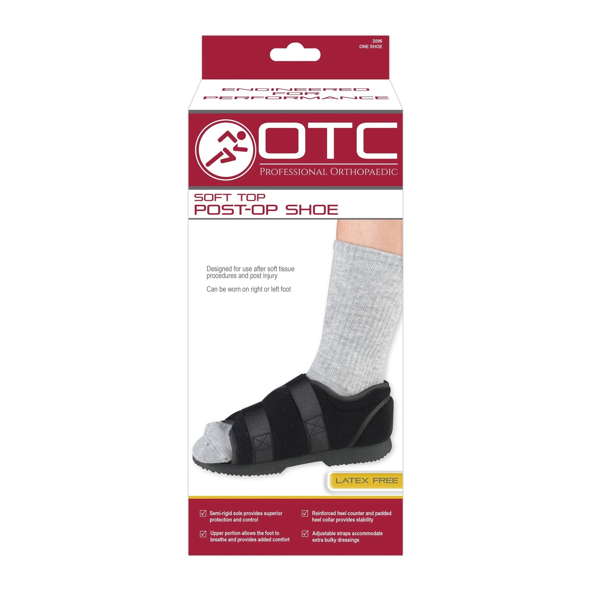 OTC POST-OP SHOE SOFT TOP - 2096- CLEARANCE