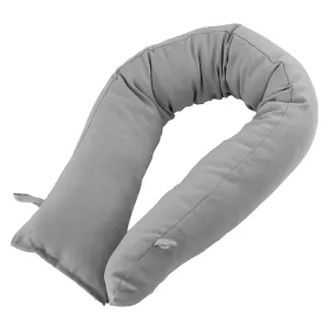 Plain Fabric Grey Draught Excluder