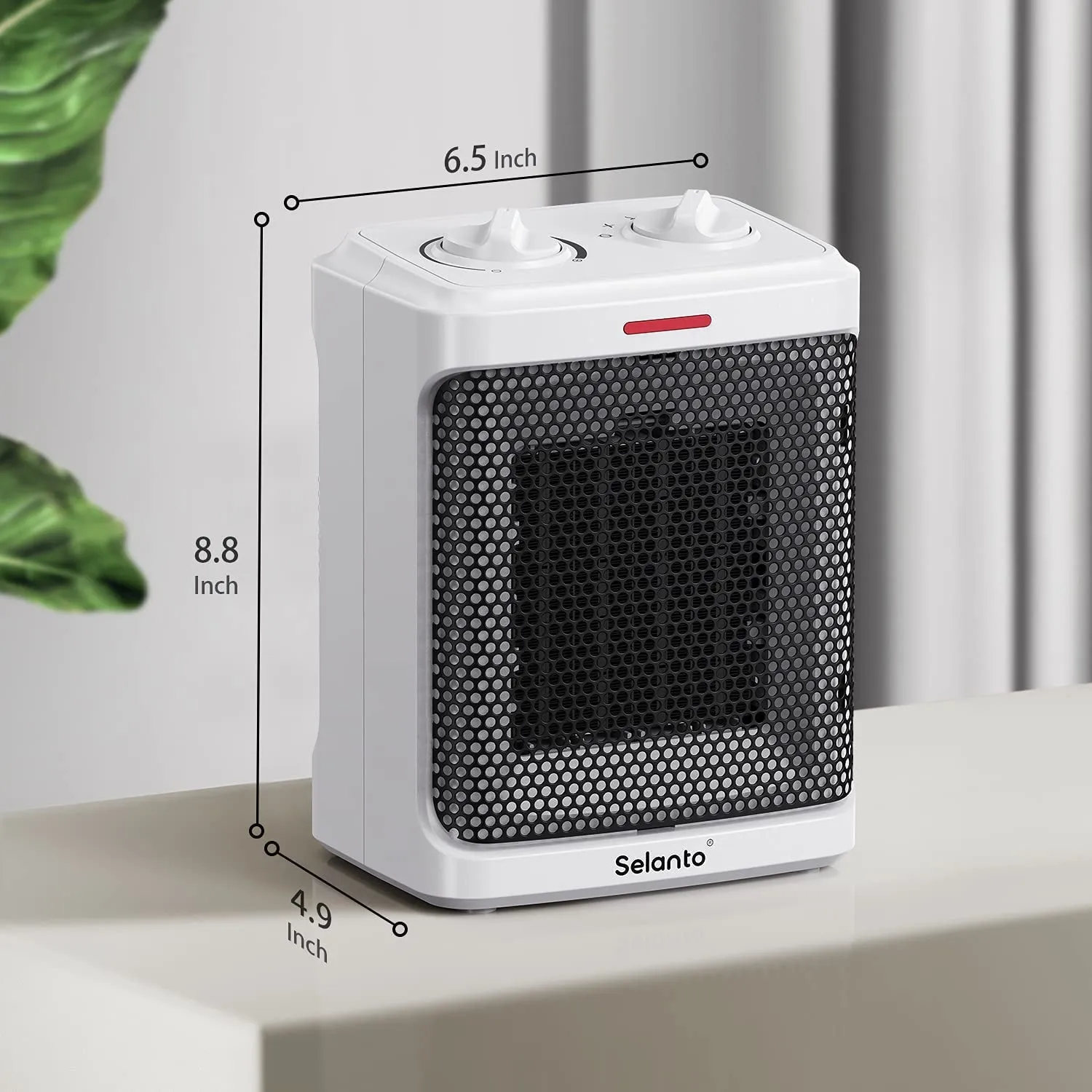 Portable Electric Space Heater (White)