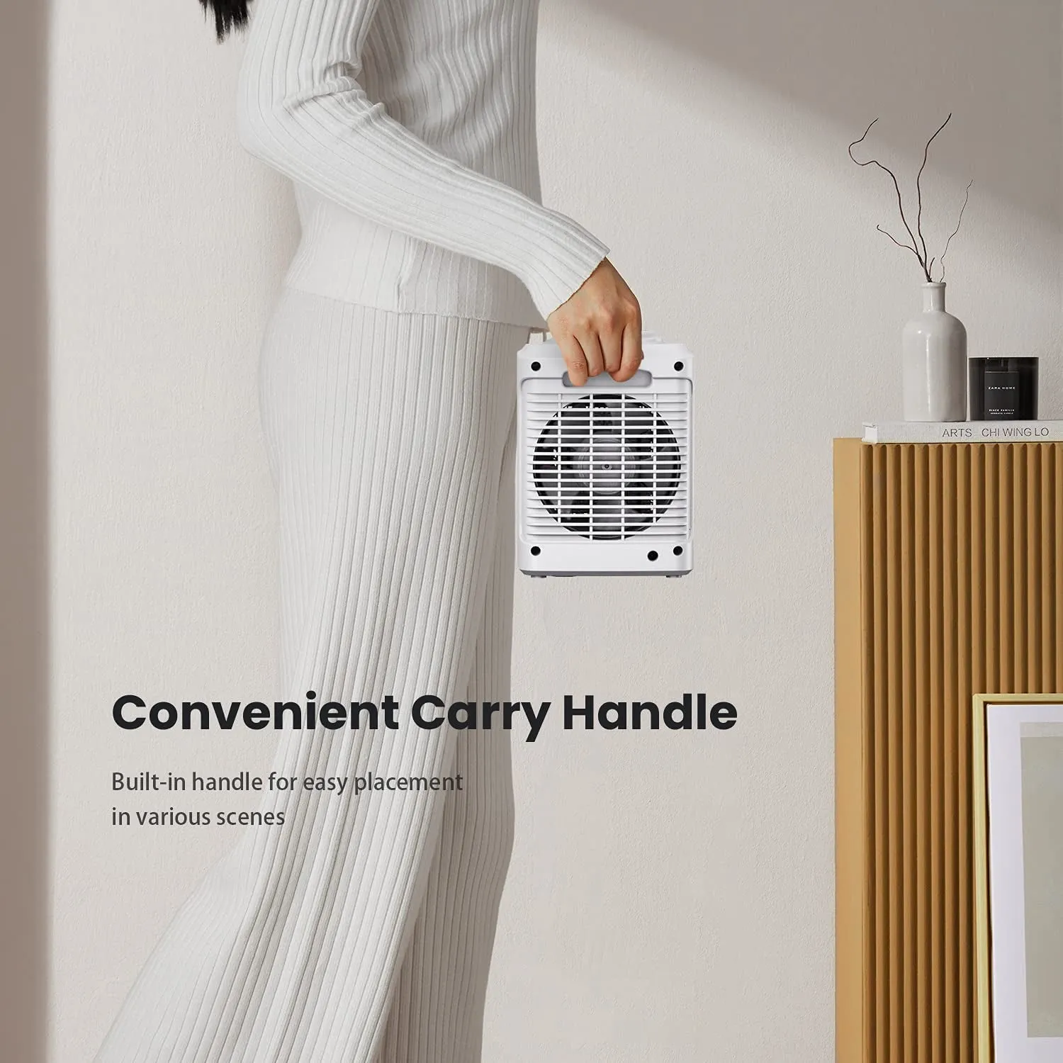Portable Electric Space Heater (White)