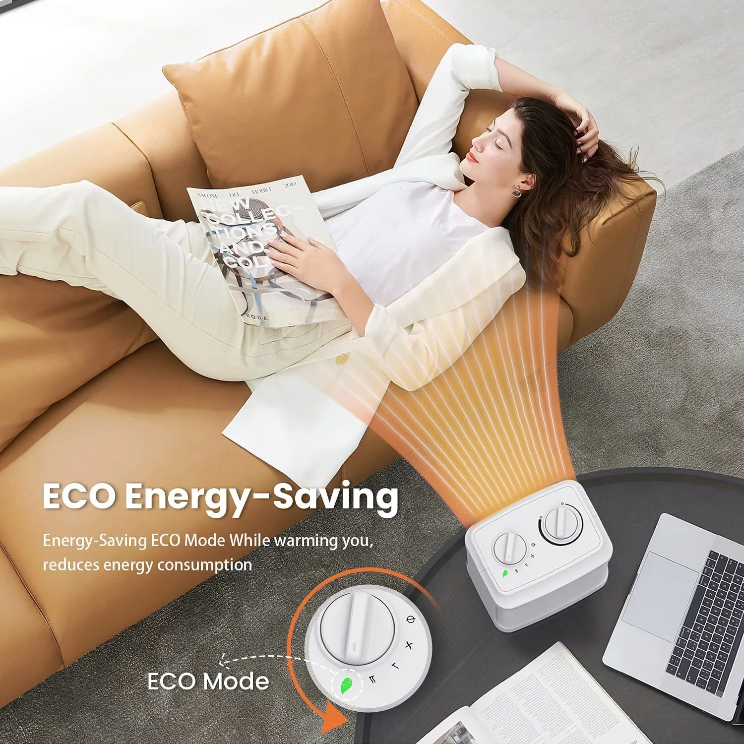 Portable Electric Space Heater (White)