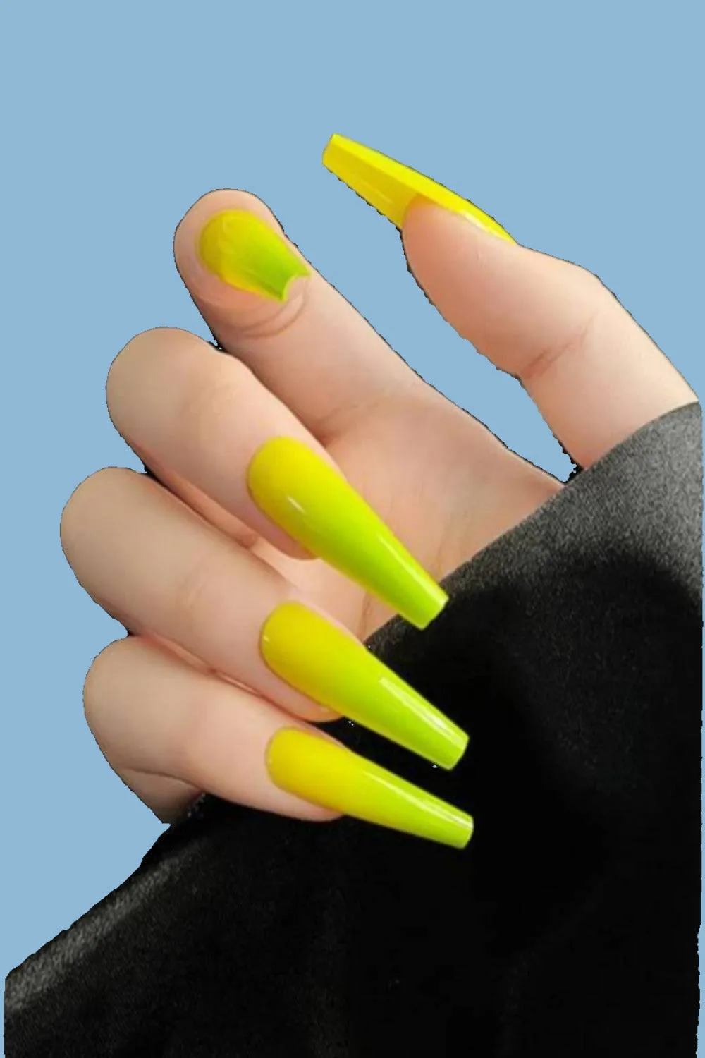 Press On Nails Ombre Coffin Nail Kit