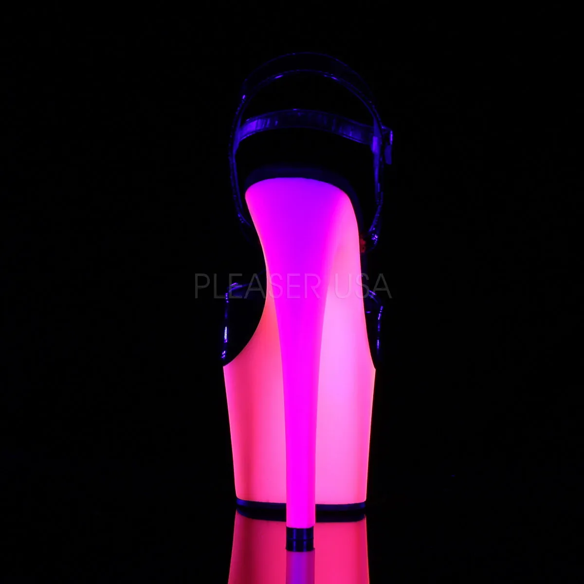 RAINBOW-309UV  Black Patent/Neon Multi