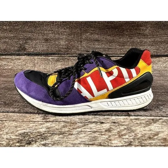 Ralph Lauren Polo TRAIN 100-SK-ATH Purple Tech Suede Alpine Mens Size 9 D