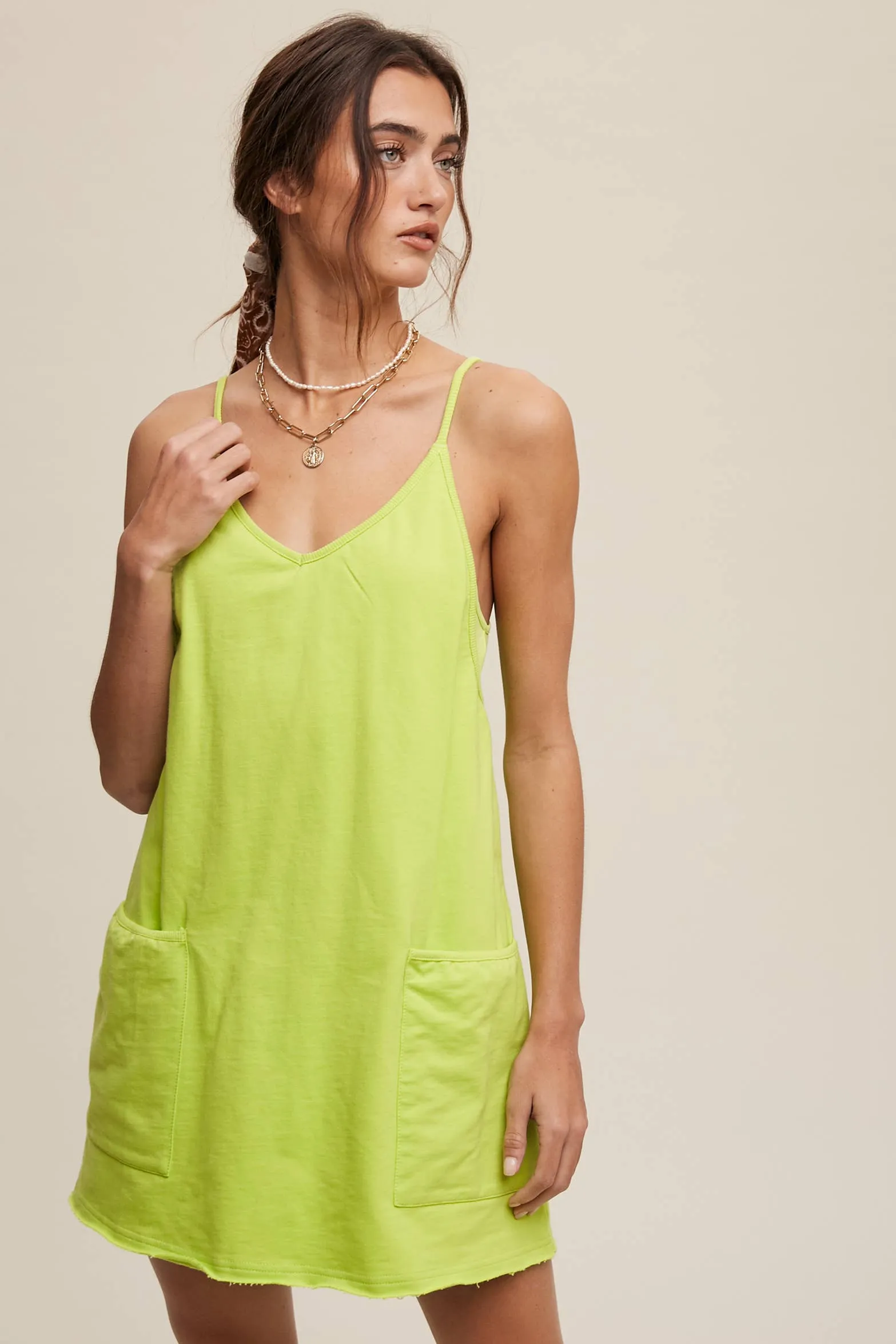 Relaxed Tank Dress with Built-In Romper Lining
