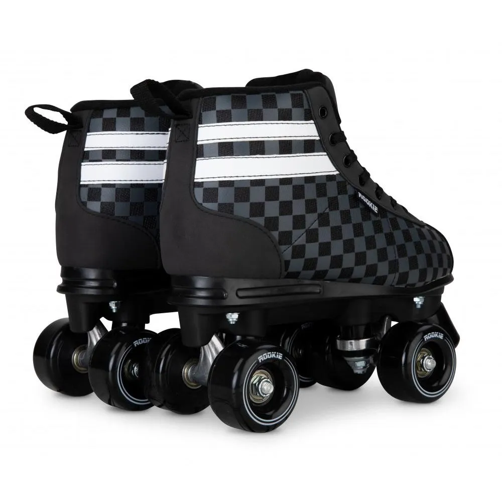 Rookie Magic V2 Checker Black and Grey Quad Roller Skates