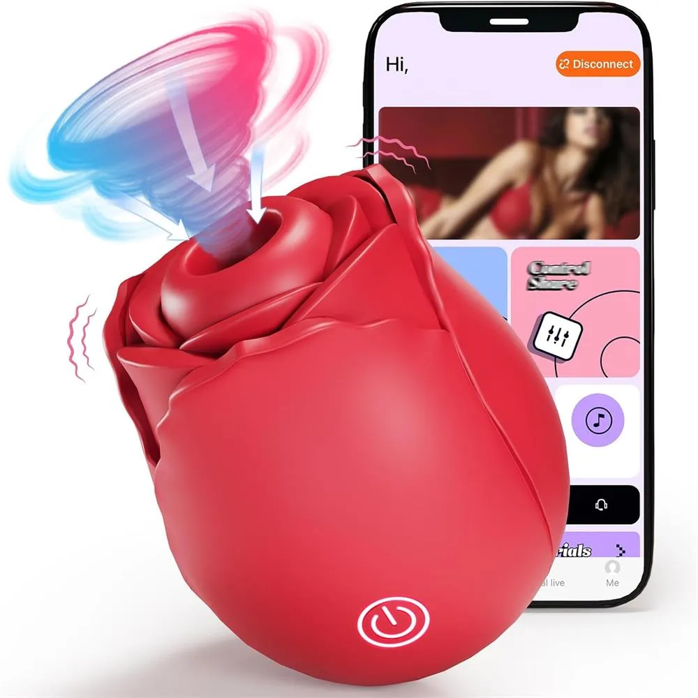 Rose Toy Wider Sucking Opening with Mind-blowing Suciton & App Remote Control
