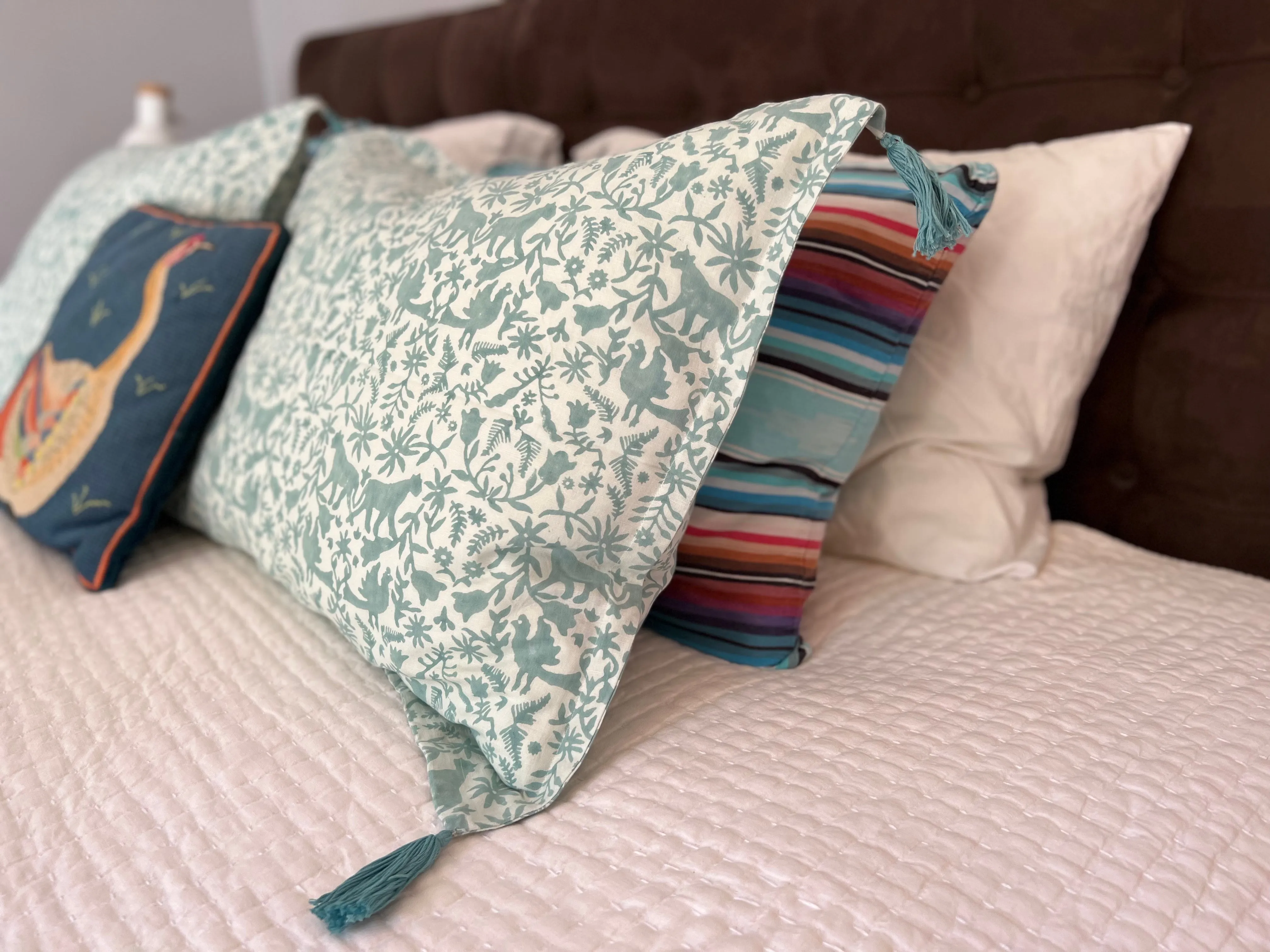 Sage Blue Jaguar Pillow Sham