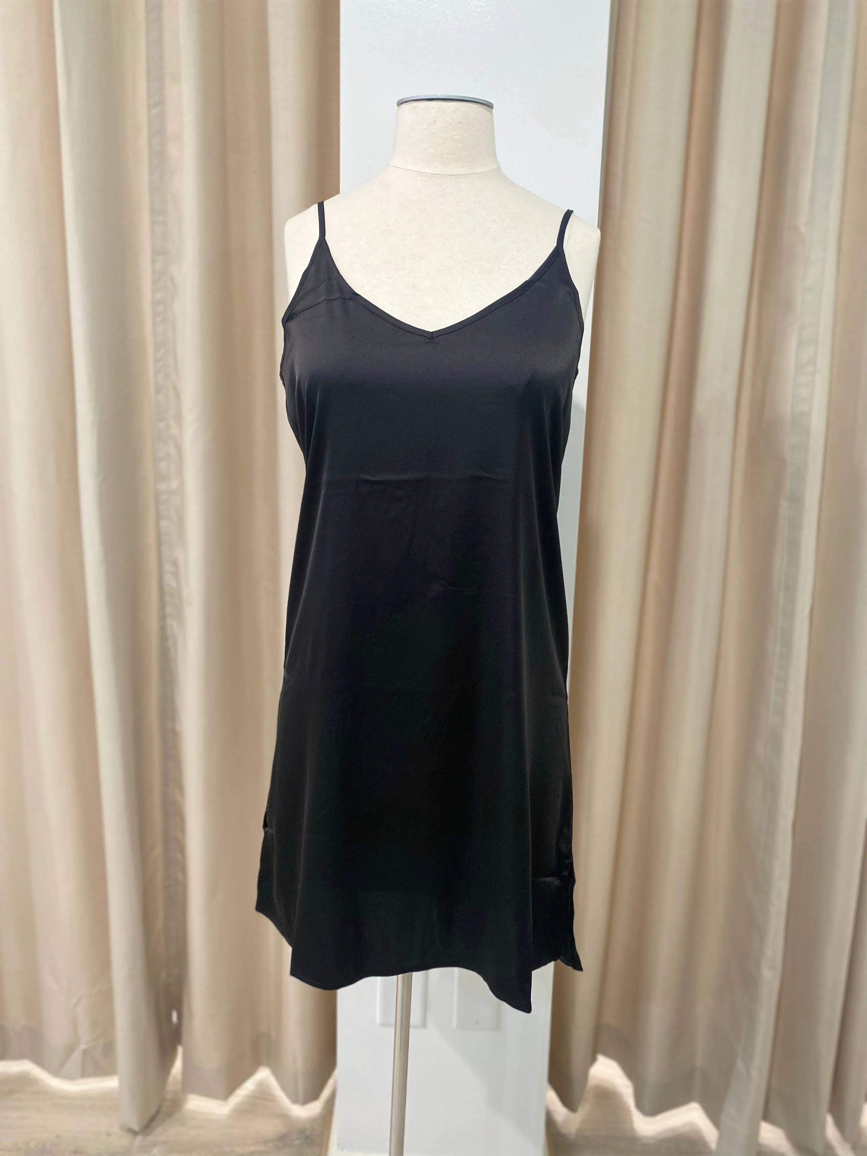 Satin Charmeuse Slip Dress