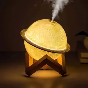 Saturn Moon Lamp Humidifier Aromatherapy Diffuser Night Light