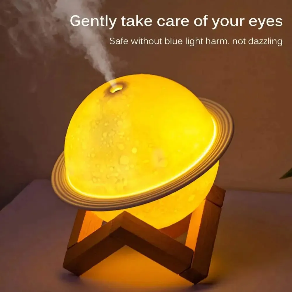 Saturn Moon Lamp Humidifier Aromatherapy Diffuser Night Light