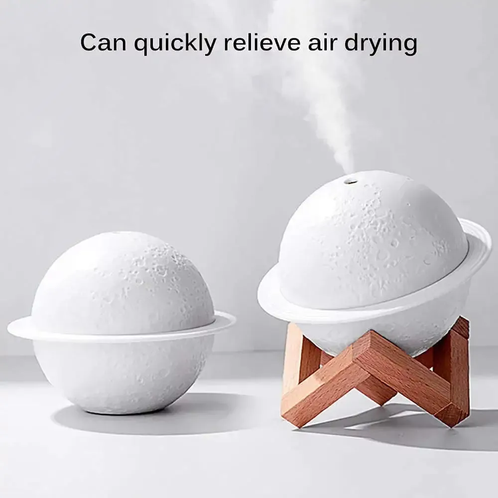 Saturn Moon Lamp Humidifier Aromatherapy Diffuser Night Light