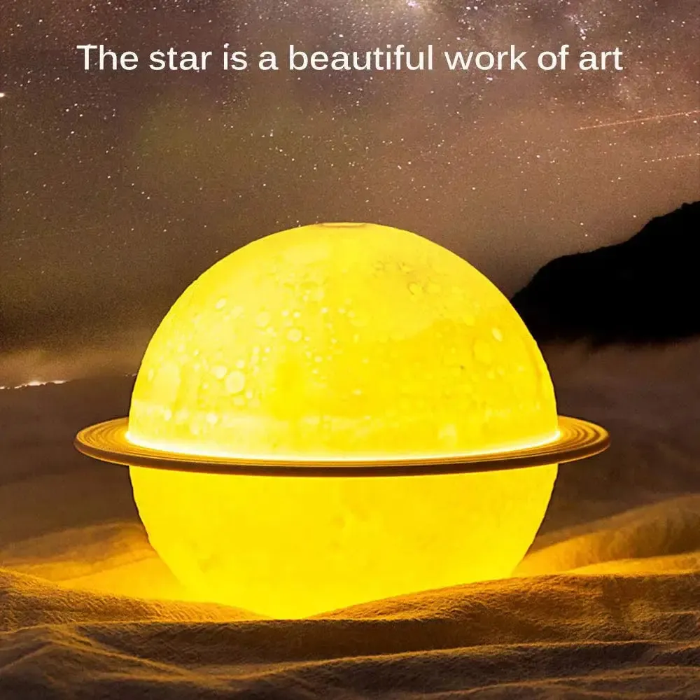 Saturn Moon Lamp Humidifier Aromatherapy Diffuser Night Light