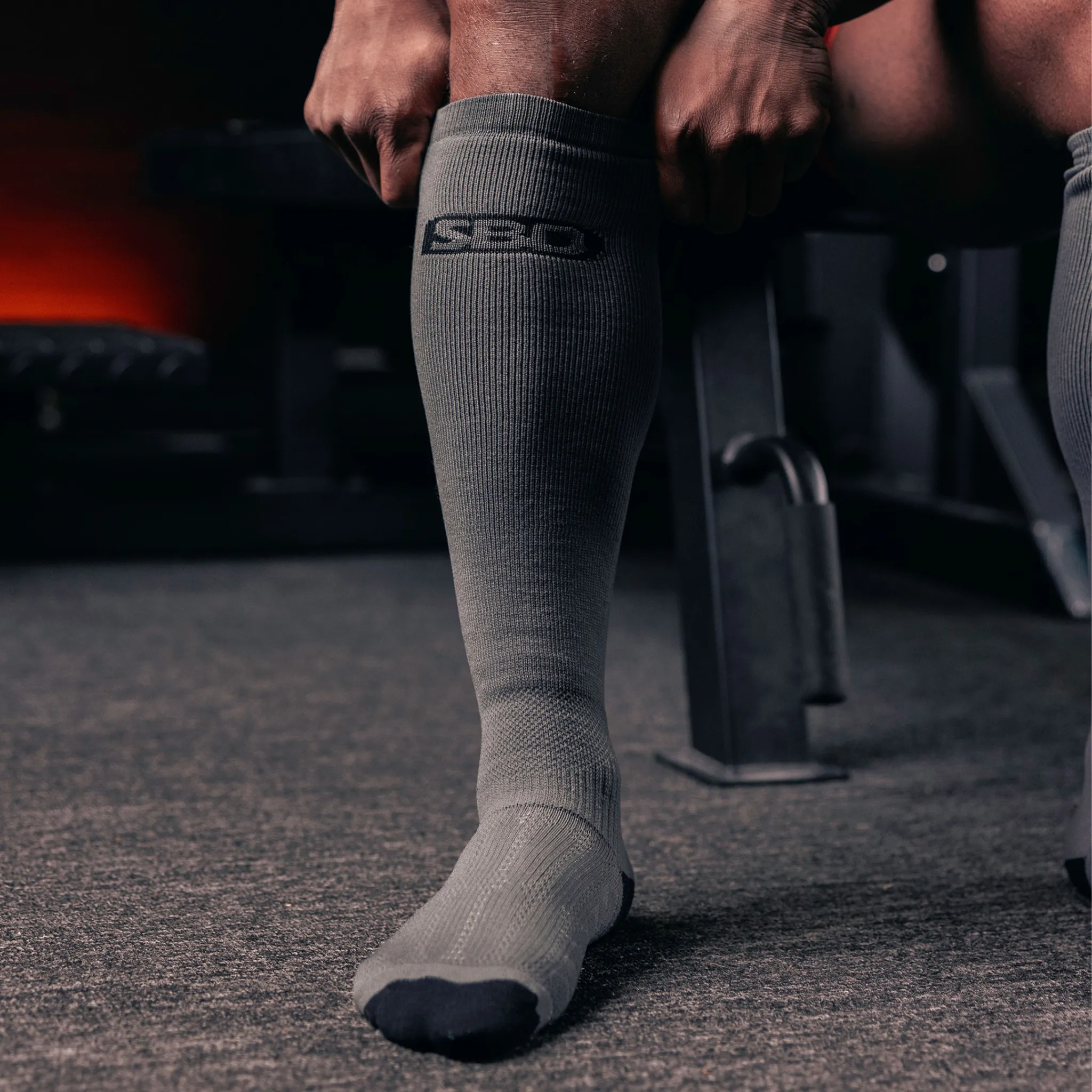 SBD Forge Range Deadlift Socks - Grey