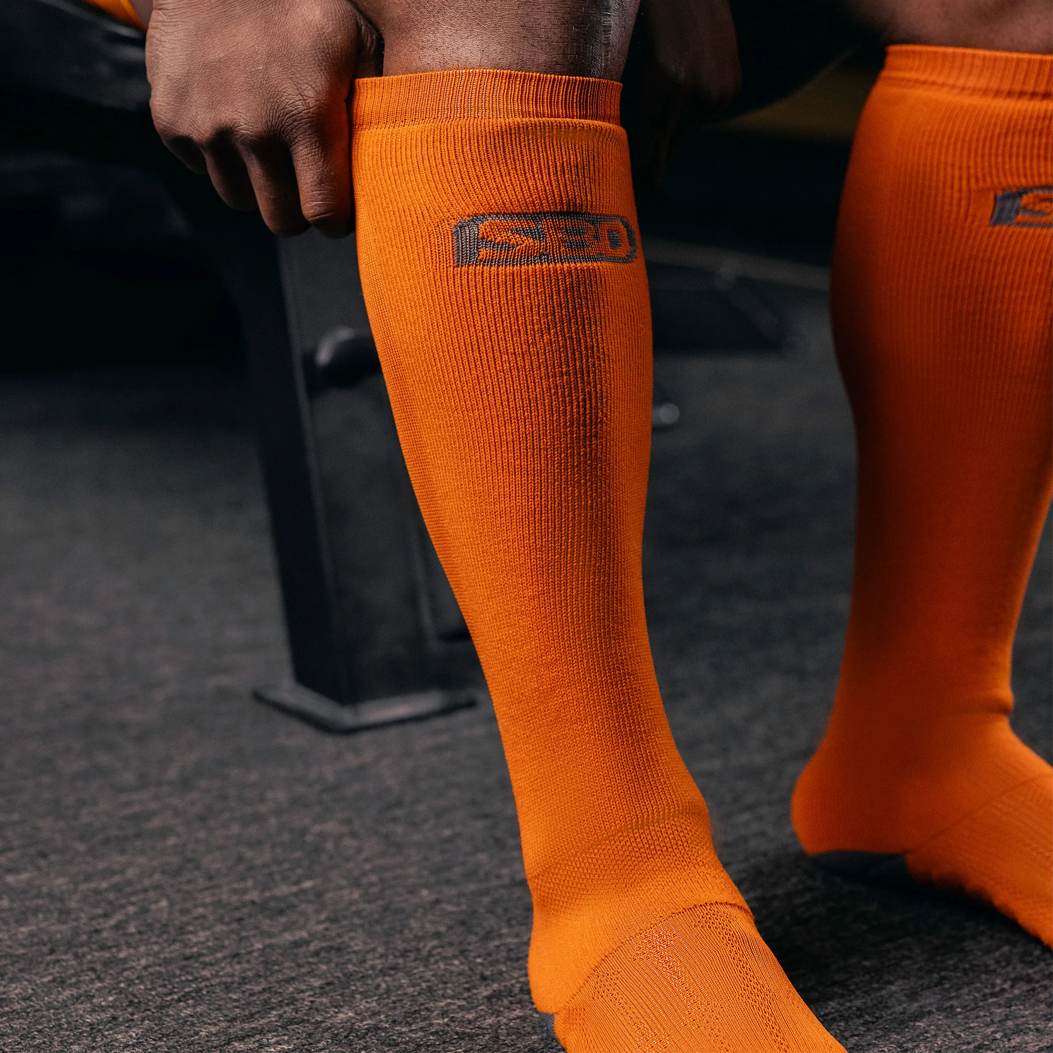 SBD Forge Range Deadlift Socks - Orange