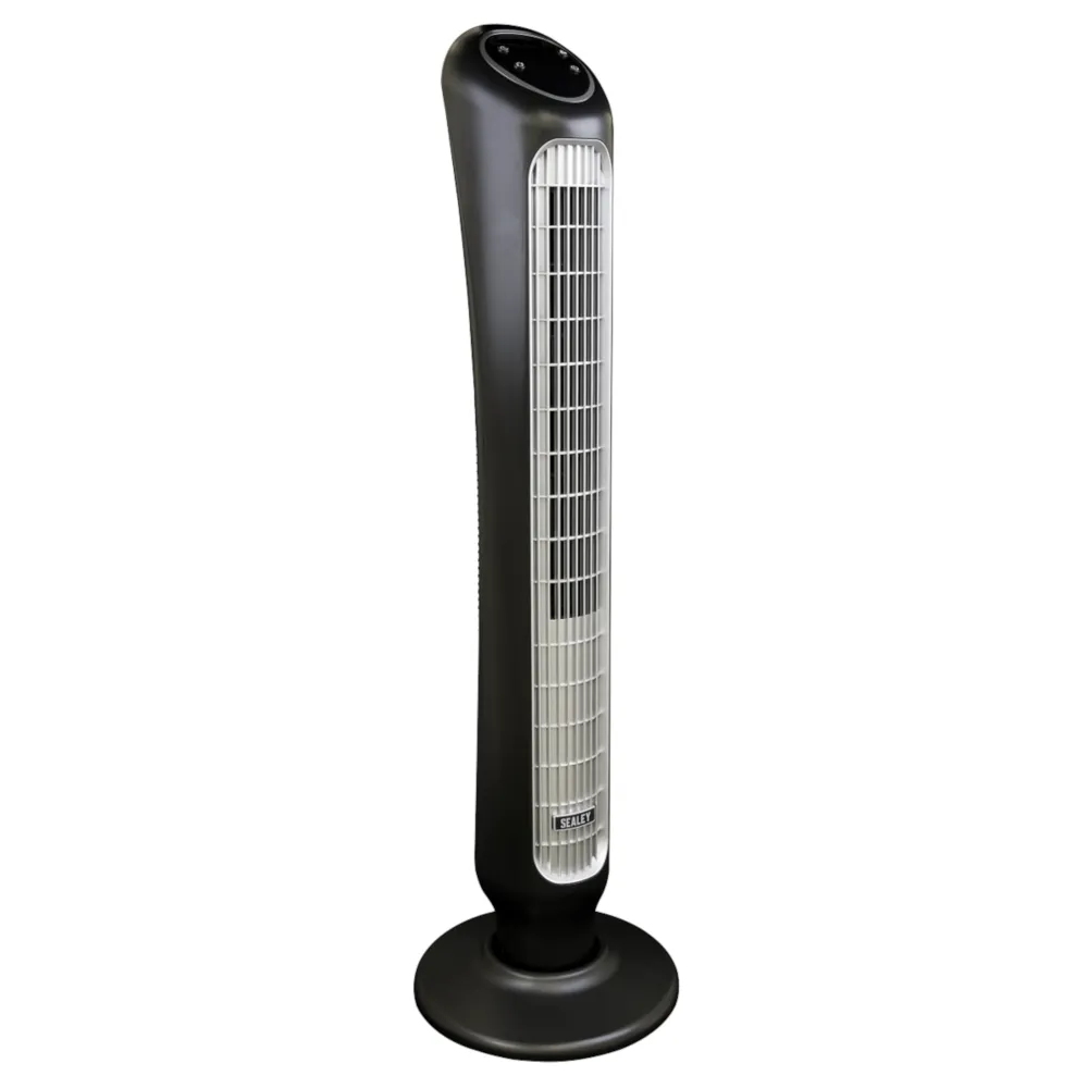 Sealey 43" 5-Speed Quiet Oscillating Tower Fan - A