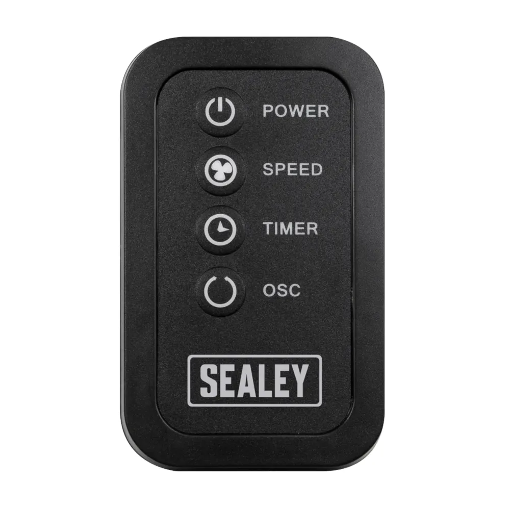 Sealey 43" 5-Speed Quiet Oscillating Tower Fan - A