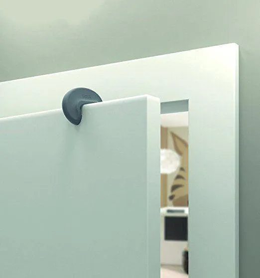 Securing door stopper black