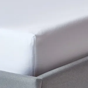 Simon Baker White 200 Thread Count Cotton Percale Fitted Sheet