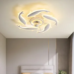 Simple Bedroom Ceiling Fan Lamp