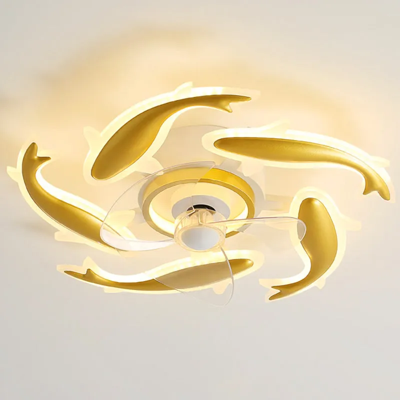 Simple Bedroom Ceiling Fan Lamp